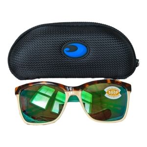 Costa's Anaa Sunglasses, Polarized Polycarbonate 580 Lenses, Tort/Cream/Mint M